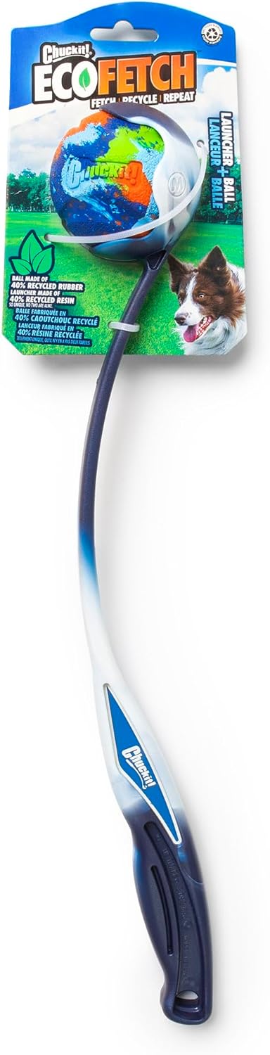 Chuckit! EcoFetch Dog Ball Launcher - 18" with Medium (2.5") Dog Fetch