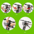 Folding Bike Front Basket Wire Basket with Handles for Easy Installation on Front Handlebar