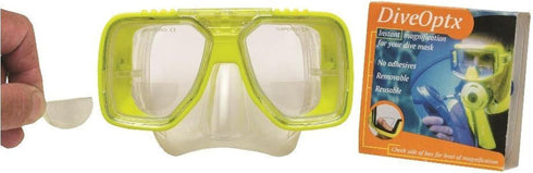 20/20 Calabria Hydrotac Dive OPTX Stick On Bifocal Lenses Used for Scuba Masks/Diving Goggles Magnifying Bi-Focal