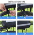 Multi-Function Bike Rear Rack Bag, Detachable Cycling Luggage Bag with Rain Cover (27L)