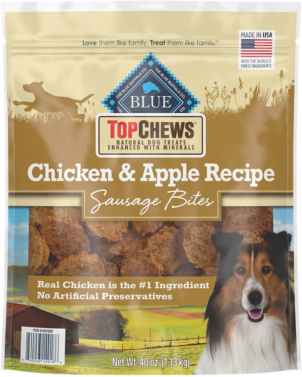 Top Chews Chicken & Apple Recipe 100% Natural Dog Treats (Pack of 1)