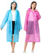 Rain Ponchos for Adults, Reusable EVA Raincoats with Hood, Portable Waterproof Jackets (2-5 Pack)