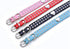 Cute 2 Rows Rhinestone Bling Heart Studded Leather Dog Collar for Small or Medium Dogs, Red, Small