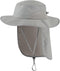 Home Prefer Outdoor Men's UPF50+ Sun Hat with Neck Flap Women's UV Protection Wide Brim