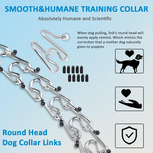 Safiman Classic Prong Training Collar for Dogs, Adjustable Pinch Collar with Quick Release for Small, Medium, Large Dogs