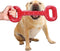 Interactive Long Lasting Dog Tug-of-war Toy, 15 Inch Natural Rubber for Medium Large Breed Dogs