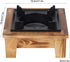 Jerliflyer Alcohol Wood Stove, Japanese Portable Stove for Outdoor Picnic, Soup Pot, Roasting Pan, Kettle