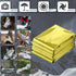 GALAXYLENSE Emergency Mylar Thermal Blanket for Survival Kits, Hiking, Camping, Bug Out, 10 Packs Gold