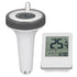 Badafaci 60m 1 IP67 Swimming Wireless Pool Thermometer, LCD Display with Range and Accuracy, Floating Thermometer