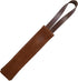 TACO DOG Chew Sheet Toy - Handmade Bourbon Brown Full Grain Leather for Active Chewers, Alternative for Puppies