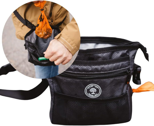 Made All Things New Dog Poop Holder with Dog Poop Bag Dispenser for Responsible Pet Owners - Leave no Trace!