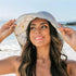 Mesh-Sun-Hats Women's-Foldable-Fishing-Hat Wide-Brim Summer Outdoor UV-Protection-Beach-Bucket-Cap with Chin Strap