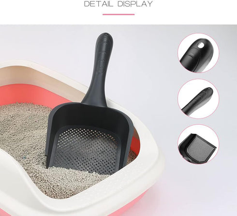 Cat Litter Scoop, Kitty Pet Shovel for Reptile Terrarium Bedding Cleaner, Suitable for Very Fine Cat Litter