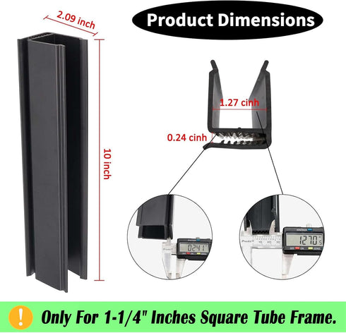 Windshield Sash Clips Kit for EZGO RXV 2008 Up, 1.25 inch Width, 10 inch Length, OME 613136 603852 for Golf Cart