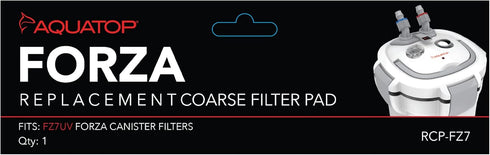 Aquatop Replacement Coarse Blue Filter Pad for Forza FZ7 UV Canister Filters, Aquarium Filter Refills