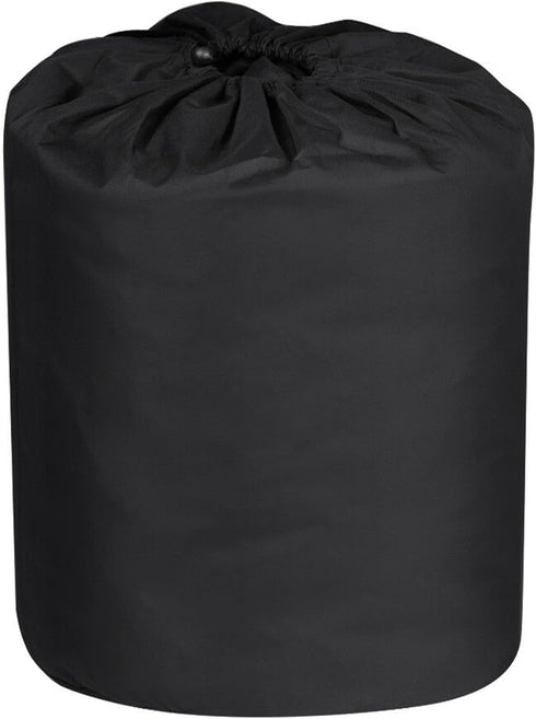 WFLNHB Heavy Duty 210D Boat Cover for Trailerable Fishing Ski Bass V-Hull Tri-Hull Runabouts, 17-19ft, Black