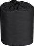 WFLNHB Heavy Duty 210D Boat Cover for Trailerable Fishing Ski Bass V-Hull Tri-Hull Runabouts, 17-19ft, Black
