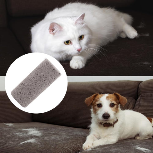 2 Pack Pet Hair Remover Pumice Stone for Dog Cat Hair Removal, Quickly Remove Pet Fur from Carpet, Furniture, Car,