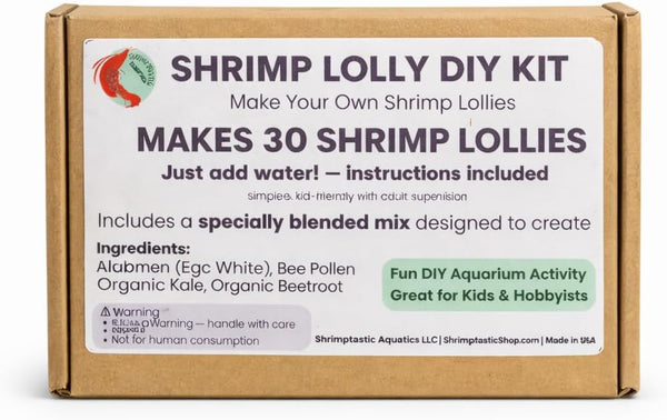 SHRIMPTASTIC AQUATICS Shrimp Lolly DIY Kit Freshwater Shrimp Food Making Kit for Aquarium Shrimp