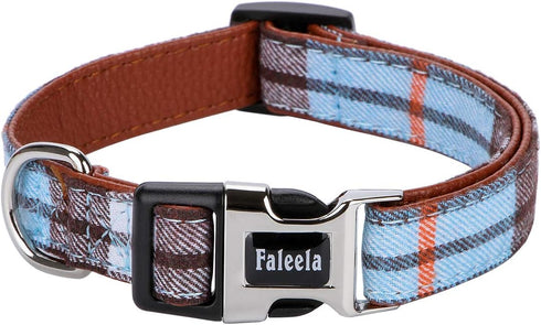 Faleela Soft & Comfy Bowtie Dog Collar, Detachable Adjustable Bow Tie for Small Medium Large Pets (S, Blue)