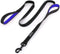 Dog Leash Heavy Duty with 2 Handles, Padded Traffic Handle for Extra Control, 6ft Long - Black Blue