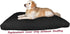 Dogbed4less Heavy Duty Black Canvas Duvet Pet Dog Bed Cover 35"X20" Small - Replacement Cover only
