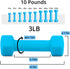 Portzon Weights Dumbbells 10 Colors Options Compatible with Set of 2 Neoprene Dumbbells Set,1-15 LB, Anti-Slip, Anti-roll, Hex Shape by Portzon