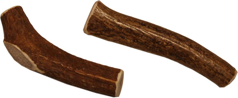 Premium Grade Elk Antlers for Dogs, Small Whole Twin Pack (2 Pieces) for 10-30 lb Dogs