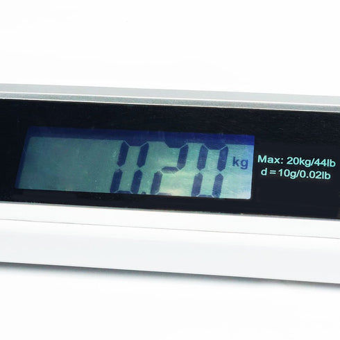 Digital Electronic Display Portable Dog Cat Scale - Weighs Pet Food, Up to 44 Pounds Capacity for Small Animals