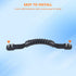 ORLANG Kayak Carry Handles, 2-Hole Replacement Handles with Screws for Canoe, Boat, Black/Orange