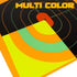Highwild Silhouette Splatter Paper Targets, 12 x 18 Inch, Splash Effect of Multiple Colors