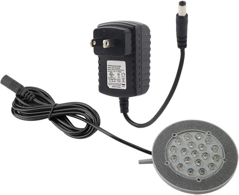 LED Aquarium Air Light Control - Changing Lamp for Fish Tank Bubbler, US Plug 100-240V