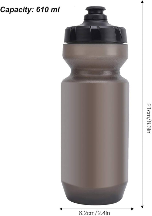 VGEBY BOLANY 610ML Bike Water Bottle, Outdoor Cycling Fitness Equipment for Mountain, 3 Colors Available (Gray)