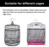 Bird Cage Seed Catcher, Mesh Guard Netting, Bird Cage Seed Guard Skirt for Round Square Cages (Black)
