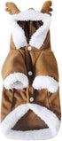 Mogoko Dog Cat Christmas Reindeer Costume, Funny Pet Elk Cosplay Dress, 2XL Size