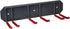 Wall Mounted Ski Rack Organizer Heavy Duty Horizontal Storage for Skis and Poles with Metal Frame and Padded Hooks