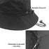 woogwin Waterproof Bucket Rain Hat with Chin Strap Quick Dry Packable Boonie Sun Hat UV Protection