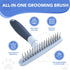Dog Rake Deshedding Dematting Brush, Undercoat Rake for Dogs & Cats, Reduces Shedding by 90% (Haze Blue)