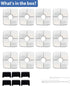Cat Fountain Filter Replacement Set, 20 Pcs, Compatible with Vekenn 84oz/2.5L Square Fountain, 12 Filter, 6 Sponge