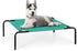 OYEAL Small Dog Cot, Elevated Cooling Pet Bed for Cats & Dogs, Lightweight Indoor Outdoor, Green, 27kg Capacity