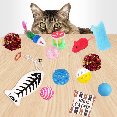 Cat Toys Variety Pack - 20 Pieces & Pet Gifts for Christmas