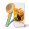 Cat Brush with Release Button, Cute Pumpkin Shape Groom and Clean Dog Comb, Self Cleaning Doodle Brush for Cats and Dogs