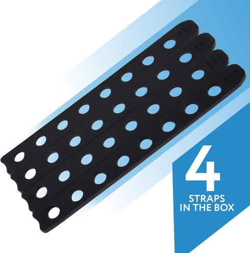 Impresa 4 Pack Replacement Rubber Strap for Bike Rack Cradle, Compatible with Thule 534