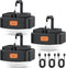 FLY2SKY 3 Pcs Black LED Camping Lights - Portable Rechargeable Tent Light - Survival Gear for Camping Hiking Backpacking