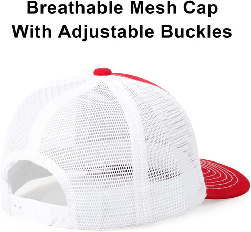 Unisex Trucker Hats, Blank Mesh Snapback Hats, Sport Plain Baseball Caps, Adjustable Fitted Hat