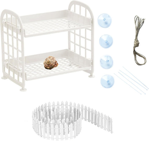 Generic Hermit Crab Habitat Accessories - Plastic Grid Ladder Hammock for Hermit Crab,