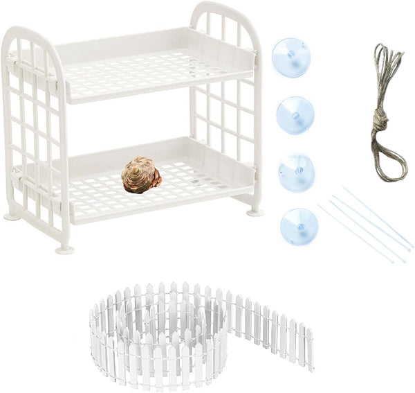 Generic Hermit Crab Habitat Accessories - Plastic Grid Ladder Hammock for Hermit Crab,