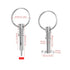 Hysagtek 6 Pcs Bimini Pins, 1/4" Diameter Quick Release Pin Boat Canopy Hardware, 316 Stainless Steel