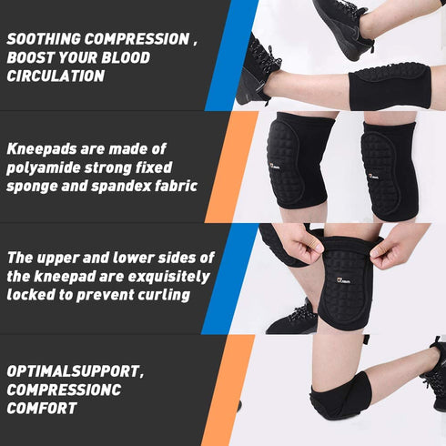 JBM Knee Brace Compression Sleeve for Women and Men, Knee Pad for Basketball, Volleyball, Running, Exercise