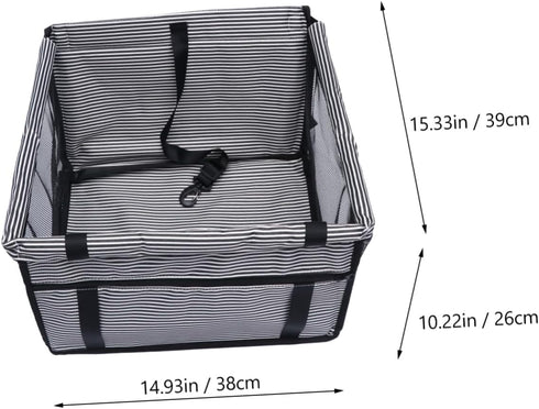 BESPORTBLE Pet Travel Carrier Safety Belt Breathable Dog Car Seat Cover for Cars Easy to Install Pet Seat for Dogs